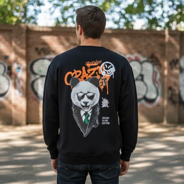 Sweashirt Black Crazy