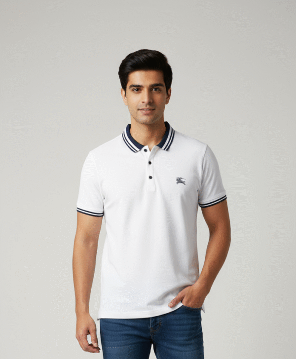 White Tshirt Polo